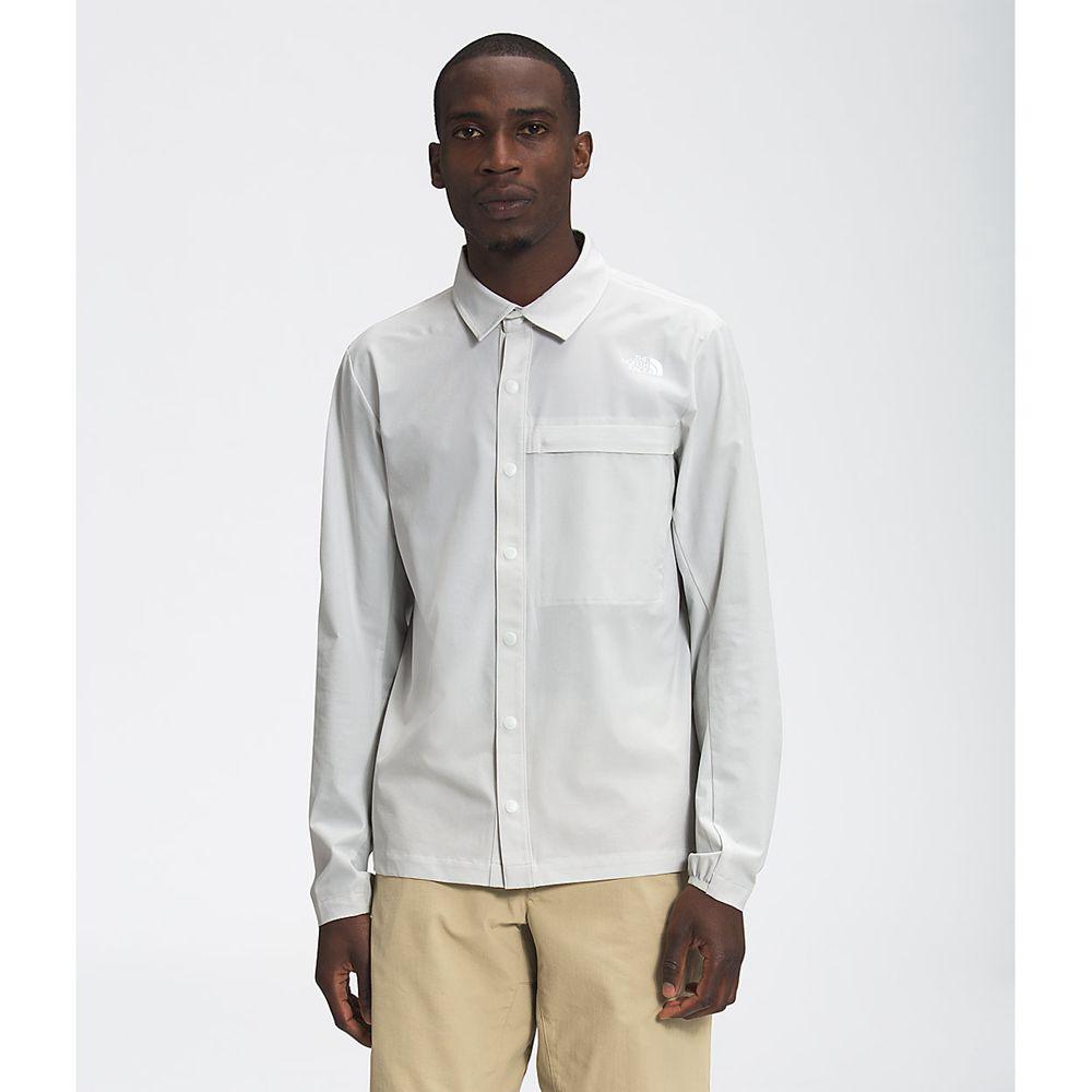 The North Face First Trail Ανδρικα Μπλούζα Με Μακρύ Μανίκι - Γκρι (LFPK43602)